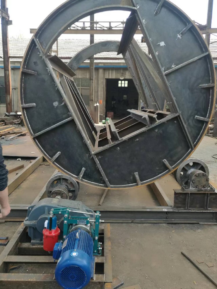 礦用翻車機圖紙，翻車機外型圖片